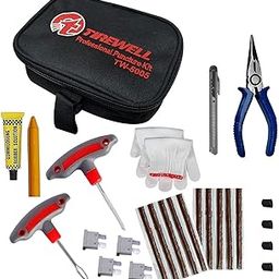 TIREWELL TW-5005 10 in 1 Universal Tubeless Tyre Puncture Kit with Storage Bag, Emergency Flat Tire Repair Patch Tool Bag for Car, Bike, SUV, & Motorcycle-22