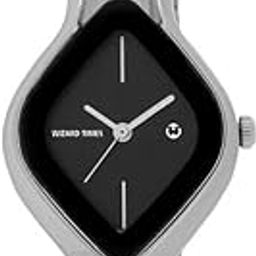 Women's Analog Wrist Watch, Silver Stainless Steel Strap Black Dial, Water Resistant, Formal & Casual Wear, Gift Watch for Women-image-26