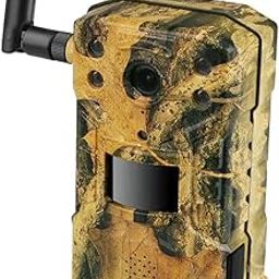 AUSHA 4G Trail Camera - High Resolution 2K Video, 14MP Images, No Glow Night Vision,Waterproof, Remote APP Access for Wildlife Monitoring, Home Security, Farm Outdoor Surveillance Wireless CCTV-22