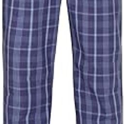 9009 Men's Super Combed Cotton Satin Weave Fabric Regular Fit Checkered Pyjama with Side Pockets-picture-8