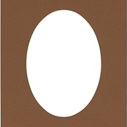 8.5x11 Mat Bevel Cut for 7x9 Photos - Precut Aged Oak Brown Oval Shaped Photo Mat Board Opening - Acid Free Matte to Protect Your Pictures - Bevel Cut for Family Photos, Pack of 1 Matboard-image-70