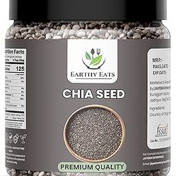 Earthy Eats Chia Seeds 1kg - Seeds for Eating | Rich in Calcium, Protein & Fibre (Jar Pack) (1000gm)-image-8