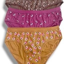 Women Cotton Printed Panties for Women Plus Size | High Waist Panty with Full Coverage | Inside Elastic � No Elastic Exposure to Skin | (Pack of-2)-19