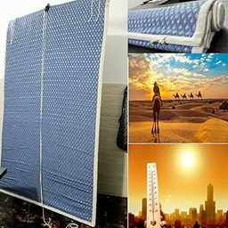 TCLPVC 3.5/6 Bamboo Roll Up Blind Chick Window Curtain/Protective Screens for Balcony/Windows/Outdoors/Door/Kitchen/Home (Pack of 1, Size- 42 Width/ 72 Height ft) - Tarpulin-image-73
