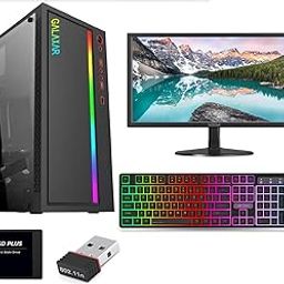 GALAXAR Gaming Core i5 (16 GB DDR4/500 GB/128 GB SSD/Windows 11 Home/1 GB/20 Inch Screen/GLX-I53470-128GB-500GB-16GB RAM) with MS Office-10