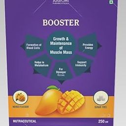 Whey Protein with Multivitamins & DHA – Energy, Immunity & Muscle Support | Sugar-Free Health Drink for Men & Women | Mango Flavour | 400g | Aarohi Pharmaceuticals-image-71