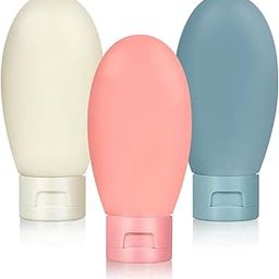Silicone Travel Bottles 3 Pack 60ml Leak Proof Squeeze Refillable Portable Empty Travel Size Bottles Accessories Containers for Toiletries Shampoo Conditioner Lotion-picture-29