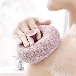 Loofah Sponge Body Scrubber Mesh for Men Women | 2-in-1 Super Soft Suction Cup Bath Brush,Shower Loofah Sponge, Exfoliating Bath Sponge Cleaning Brush for Body(Multicolor)(pack of 1)-image-38