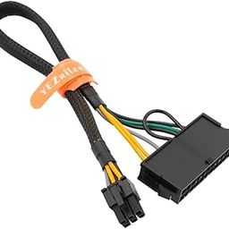 YEZriler 24 Pin to 6 Pin ATX PSU Power Adapter Sleeved Cable for Dell Motherboard with 6 Pin Port 13-inch(33cm)-picture-27