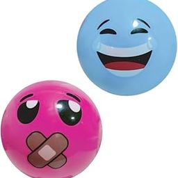 GENIE'S TOY BUS 6-Inch Smiley Scented Play Ball | for Pool, Beach & Garden | Perfect for Outdoor & Indoor Play | PVC Ball for Kids & Adults I Pack of 2 (Multicolor)-2