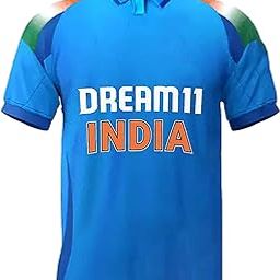 Sports Boys Official New Cricket Virat 18 India ODI Jersey Collar Neck T-Shirt 2025(Kid's, Boy's& Men)-image-98