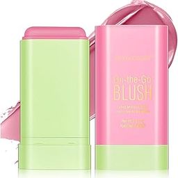 HUDACRUSH blusher for cheeks - Pink Blush Stick for Women and Girls, Blendable tint blush, Blush for Face Makeup, Natural Smooth Finish Blusher for Cheeks-19