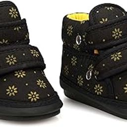 Kids Baby Floral Shoes with Musical Sound Baby Boys and Girls Black | 15-18 Months-image-80