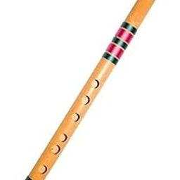 IBDA Flutes C Natural Professional/Learner/Beginner Bamboo Bansuri Flute Pink-image-43