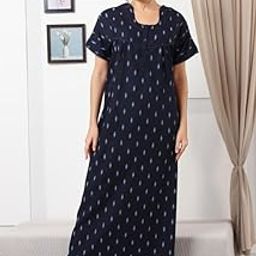 Pure Cotton Embroidery Nighty for Women's | Night Gown | Nighty | Nightdress | Maxi | Sleepwear | Jaipuri Nighty | Nighties | Gown-picture-20