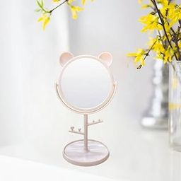 Mirror Bunny Ears,Shaving Mirror, Vanity Mirror with Stand 14cmx7cm-image-136