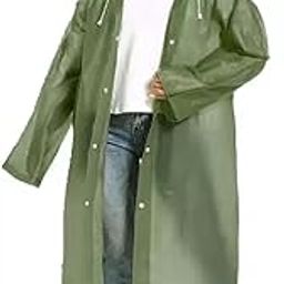 Women's Polyester Long RainCoat Pocho Barsaati with Adjustable Cap and Cover (Pack of 1)-25