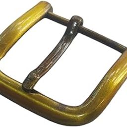 Brazz finished (Bronze color) Belt Buckles for Men & women, Casual or Formal, leather belt buckles, belt buckles 1.5" (38-40 mm) Belt Buckle Single Prong Square Replacement Buckle-image-2