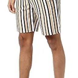Men's Multicolour Striped Regular Fit Shorts for Casual Wear | Premium Stretchable Cotton Mid-Rise Crafted with Comfort Fit and High Performance for Everyday Wear-picture-11