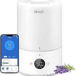 LEVOIT 3L Top Fill Cool Mist Humidifier, 360° Rotating Nozzle, 28 dB Quiet, 25 H Runtime, Aroma Diffuser for Children's Room, Bedroom, Plants, Automatic Shut-Off-image-30