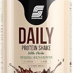 Daily Protein Shake With Hebrs | 21 Gm Protein With 8 Hebrs | For Men & Women | Chocolate Smoothie Flavour 500 Gm-25