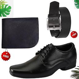 Latest Trendy Formal Shoes/Party Shoes/Shoes Combo with Free Wallet & Belt for Men and Boys -P2339-14