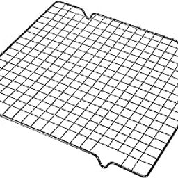 PureBake Cooling Rack for Baking & Cooking | 10x11 inch Square Metal Wire Rack for Cake, Meat, & Cookies | Non-Stick, Dishwasher Safe, Durable | 1 Piece (Black)-image-9