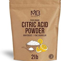 MB Herbals Citric acid Powder Food grade (Anhydrous) fine Graular (2lb) 908 grams | Food preservative | flavour enhancer | bath fizzes | cleaning agent-image-41