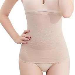 Women's-Girls with Anti Rolling Strip Tummy Control Tucker Wired Slimming Belt Women Waist Shapewear-image-35