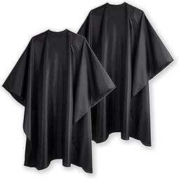 OSEN Professional Waterproof Nylon Black Barber Apron Cape for Men Salon Cape for Hair Cutting Hairdressing, Pack of 2-image-8