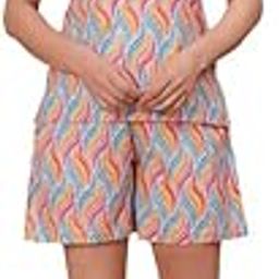 Women's Cotton Night Suit Set – Soft Cut Sleeve Top & Printed Shorts for Comfortable Sleepwear & Loungewear | Stylish Summer Nightwear for Women-image-93