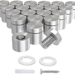 YDT GROUPS Stainless Steel Stud Spacer for Glass, Acrylic, Mirror, Table Tops and Panel Mounting –Size 12MM Diameter *19MM Height, (1/2" x 3/4") -Heavy Duty SS Fitting – Premium Finish – 1 Piece-image-49