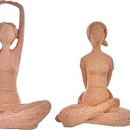 TimberKartPresent Yoga Lady Figurine for Home Decor | Elegant Table Corner Showpiece for Living Room, Modern Meditation Sculpture-image-44