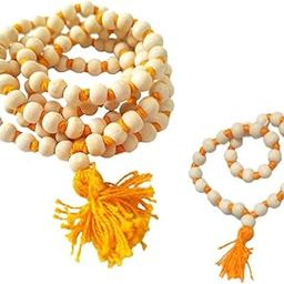 MAHESHWARAM - PREMIUM QUALITY NATURAL PRODUCT Tulsi Japa Mala 108 Beads l Original Tulsi Mala for Mantra Jap or Meditation Free Tulsi Mala Bracelet 27+1 Beads For Unisex Adult-image-67