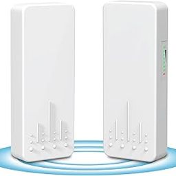 Outdoor Wireless Bridge, NICGIGA 5.8G 4km WiFi Point-to-Point Transmission Wireless Ethernet Router with 2 Gigabit RJ45 LAN Ports, 2 Pack CPE, Factory Coupling Without Adjustment, Plug and Play.-28