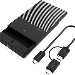 GR Deals 2.5 Inch SATA Type C 3.1 HDD/SSD 6GBPS Speed Portable External Enclosure, 7mm and 9.5mm, Tool-Free Design, Supports UASP Max 6TB for PC/ Laptop/ Computer/ Desktop. (Type C) (Black).-image-90