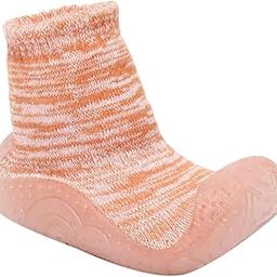 Baby Orange Color Pair of Hard Sole Shoes-image-79