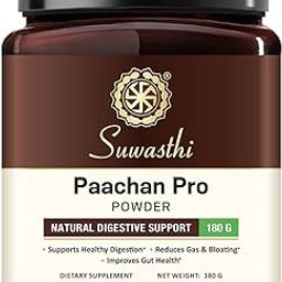 Suwasthi Paachan Pro Powder 180g, Ayurvedic Healthy Digestion Solution for Gas & Indigestion, Acidity & Bloating Relief-10