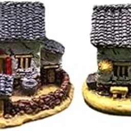 LOOM TREE 2 x Micro Village House Miniature Gardening Landscape for Office Outside Home White | Yard, Garden & Outdoor Living | Garden Decor | Statues & Lawn Ornaments-image-92
