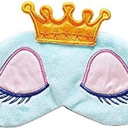 Cartoon Long Eyelash Sleeping Beauty Crown Sleeping Eye Mask Eyeshade Blue-picture-32