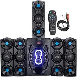 Black Jumbo+ Home Theatre 5.1 Channel or Wall Mount Satellites. 6 inch subwoofer Multimedia Connectivity Bluetooth,Fm,USB,Aux. Compatible with Smart tv,Laptop,Smart mobiles,Gaming Console etc-image-58