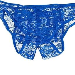 Womens Lace Open Crotch Low Rise G-String Underwear Dark Blue M| Womens Clothing |Sleep |1 X Womensg-String-image-21