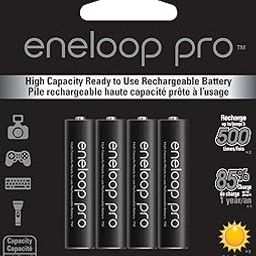 Eneloop Panasonic Bk-4Hcca4Ba Pro Aaa High Capacity Ni-Mh Pre-Charged Rechargeable Batteries, 4 Pack-picture-23