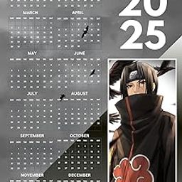 Anime itachi themed Wall Hanging Calender 2025, 12inch x 18inch Calender Naruto 2025 Wall Calendar (Multicolor, Anime)-picture-26