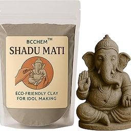 BCCHEM Eco-Friendly Shadu Mati | Ready to Use Natural Eco Friendly Filtered Molding Terracotta Clay |Ideal for Ganpati murti| shadu mati ganpati Making |1kg-image-18