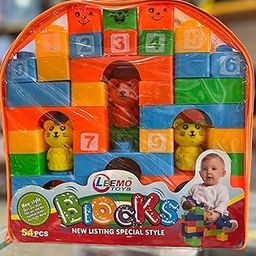 Building Block World Set, 54 Pieces, Educational Construction Toy for Ages 3+, Multicolour-image-64