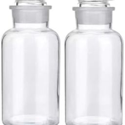 Apex Labs Glass Reagent Bottle with Glass Stopper, 250 ML Wide Mouth, 2-Pack-image-33
