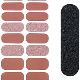 6xNail Adhesives Wrap Nail Patches Gifts Cured Gel Nail Strips for Girls Women 0530-picture-32