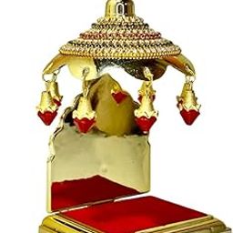HR Enterprises(No 101 Diamond Decorative Umbrella for God Idols,Umbrella for God Idols,Umbrella for Idols, Umbrella for car Dashboard,Home Decor.-image-1