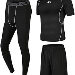 CALANDIS™ 5 Pcs/Set Men's Tracksuit Black M Black XXL | Activewear | Mens Clothing-image-37